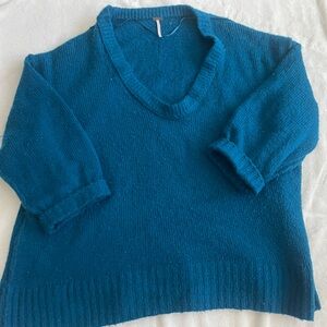Free People Women's Deep Blue Sweater